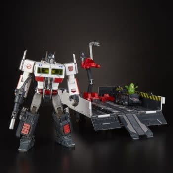 Transformers x Ghostbusters Optimus Prime Ecto-35 SDCC Exclusive Revealed