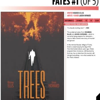 Warren Ellis and Jason Howard's Trees: Three Fates Coming in September