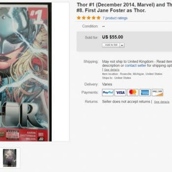 Thor #1 Just Sold for $55 on eBay