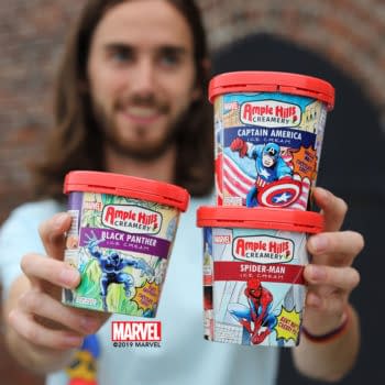 The Artwork From Ample Hill's Marvel Ice Cream