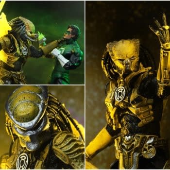 The Predator is a Yellow Lantern in the NYCC Exclusive from NECA