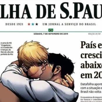 Brazil's Biggest Newspaper Puts Marvel Gay Kiss On Its Cover, in Defiance of Brazilian Mayor