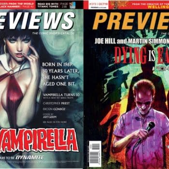 Artgerm's Vampirella and Joe Hill and Martin Simmonds' "Dying Is Easy" on Diamond Previews Covers Next Week