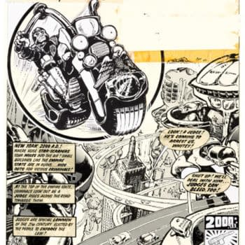 Original Artwork by Mike McMahon From Very First Published Judge Dredd 2000AD Story Goes On the Block