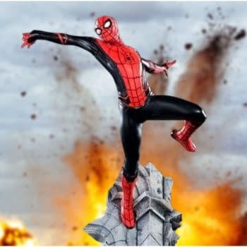 Spider-Man is Far from Home and Gets His Own Iron Studios Statue