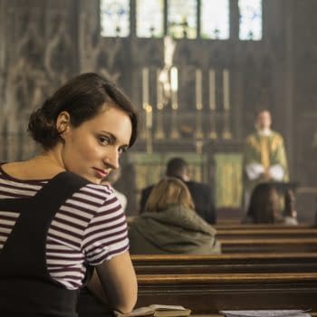 Phoebe Waller-Bridge has more than one reason for attending service in Fleabag, courtesy of BBC.