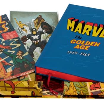 Unboxing the Folio Society Golden Age of Marvel Comics Slipcase Under the Christmas Tree