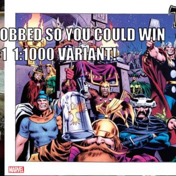 A Comic Shop in Florida, Outs Up 1:1000 Donny Cates Thor Variant