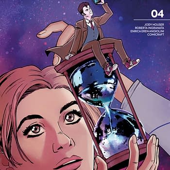Tenth and Thirteenth Doctors Whos Together Fighting Weeping Angels and Autons in Titan Comics April 2020 Solicitations