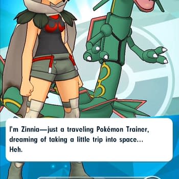 Rayquaza & Trainer Zinnia Have Arrived In "Pokémon Masters"