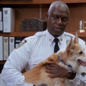 Holt and Cheddar spend some quality time together on Brooklyn Nine-Nine, courtesy of NBC.