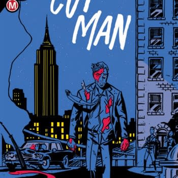 The cover to Cut-Man #1 from Action Lab Comics, with art by Robert Ahmad.