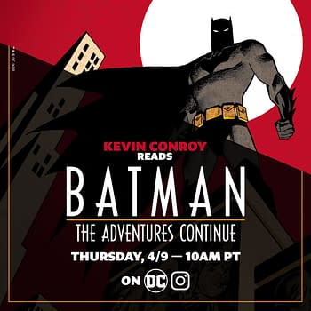 The Graphic for Kevin Conroy Reading Batman: The Adventure Continues on DC's Instagram.