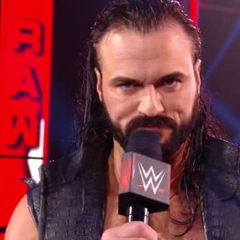 WWE Universal Champion Drew McIntyre issues a challenge on the record-setting first hour of Monday Night Raw. [WWE/From Broadcast]