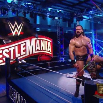 Drew McIntrye closes out WrestleMania 36 Night Two as WWE Champion.