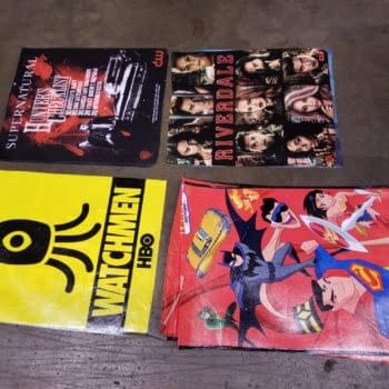 Comic con bags, as material for new accessories.