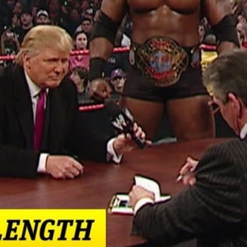 Mr. McMahon and Donald Trump's Battle of the Billionaires Contract Signing