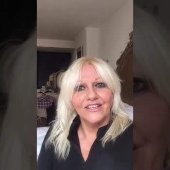 Camille Coduri offers words of hop to Doctor Who fans, courtesy of BBC Studios.