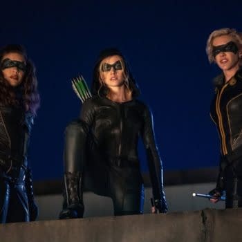 Dinah Drake aka Black Canary, Mia, and Laurel Lance aka Black Siren are Green Arrow and the Canaries, courtesy of The CW.