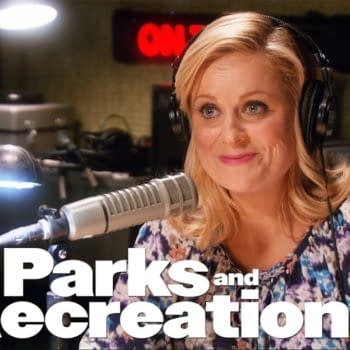 Leslie sends out a signal on Parks and Recreation, courtesy of NBCUniversal.