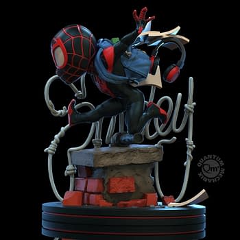 Miles Morales Spider-Man Gets A Q-Fig from Quantum Mechanix