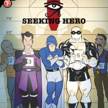 The cover to Villains Seeking Hero #1 from Action Lab, with art by Ben Matsuya.