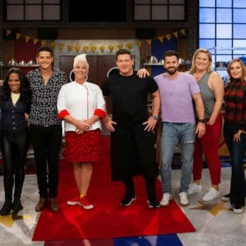 The cast of Worst Cooks in America: Celebrity Edition, courtesy of Food Network.