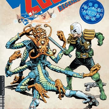 The cover of 2000 AD Regened. Image Credit: 2000 AD