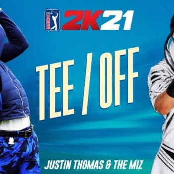 PGA TOUR® 2K21 Cover Athlete Justin Thomas and WWE Superstar The Miz