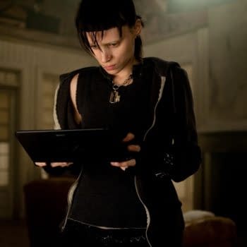 Rooney Mara as Salander in The Girl With the Dragon Tattoo, courtesy of Sony Pictures.