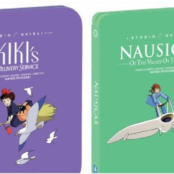 Kiki's Delivery Service and Nausicaa steelbooks. Credit Shout Factory