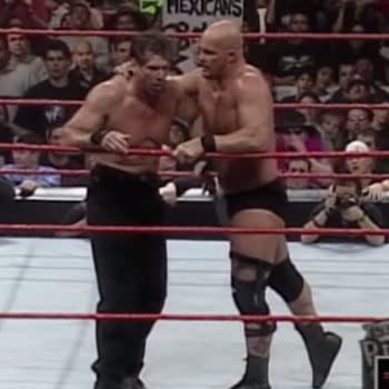 "Stone Cold" Steve Austin finally gets his hands on Mr. McMahon during the Royal Rumble Match: WWE