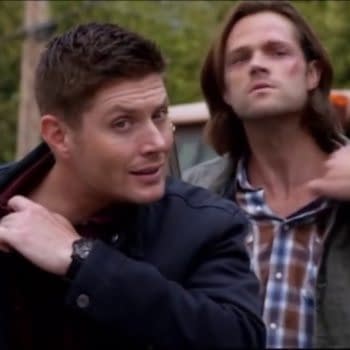 Dean and Sam Winchester in sync on Supernatural, courtesy of The CW.
