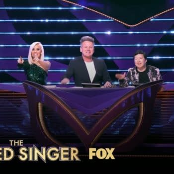 The Masked Singer panelists have a little fun, courtesy of FOX.