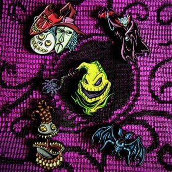 Mondo will release 4 new Nightmare Before Christmas enamel pins. Credit Mondo