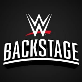 The official logo for WWE Backstage.