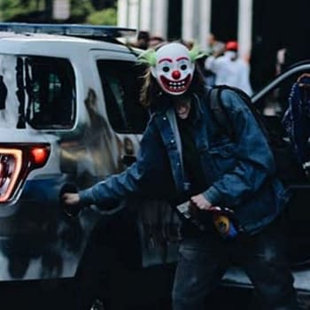 Man in Joker Mask Charged by DOJ with Destruction of Police Vehicle