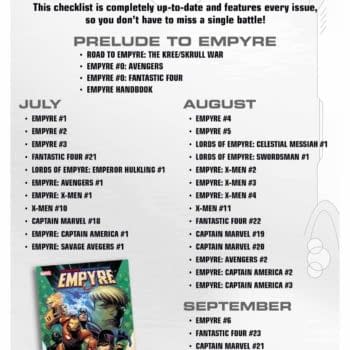 Empyre: A Complete New Checklist And Schedule from Marvel Comics