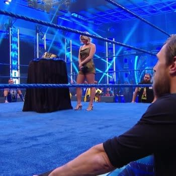 A scene from the 6/19/2020 SmackDown (Image: WWE).