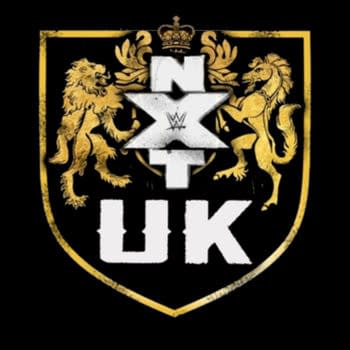 The logo for WWE wrestling brand NXT UK
