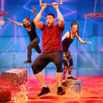 A scene from the new game show competition series Floor is Lava (Image: Netflix)
