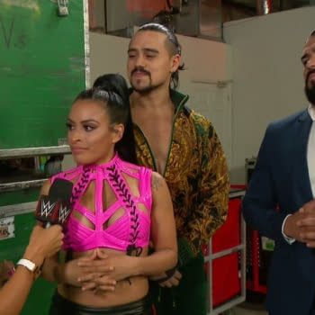 A scene from WWE Monday Night Raw 6/22/20