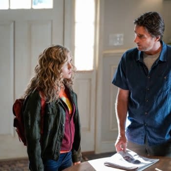 Stargirl -- "Hourman and Dr. Mid-Nite" -- Image Number: STG105a_0022b.jpg -- Pictured (L-R): Brec Bassinger as Courtney Whitmore and Luke Wilson as Pat -- Photo: Jace Downs/The CW -- © 2020 The CW Network, LLC. All Rights Reserved.