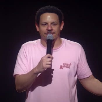 Eric Andre in his new stand-up special "Legalize Everything" (Image: Netflix)