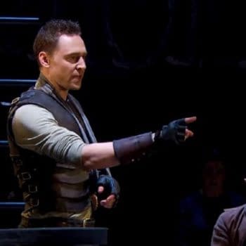 A scene from Coriolanus with Tom Hiddleston (Image: National Theatre).