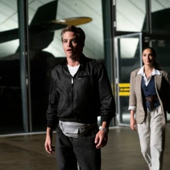 Copyright: © 2020 Warner Bros. Entertainment Inc. All Rights Reserved. Photo Credit: Clay Enos/ ™ & © DC Comics Caption: (L-r) CHRIS PINE as Steve Trevor and GAL GADOT as Wonder Woman in Warner Bros. Pictures’ action adventure “WONDER WOMAN 1984,” a Warner Bros. Pictures release.
