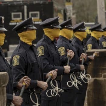 A look at the police force in Watchmen (Image: HBO)