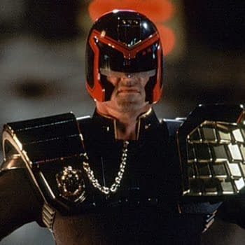 Sylvester Stallone as Judge Dredd (Image: Screen Cap)