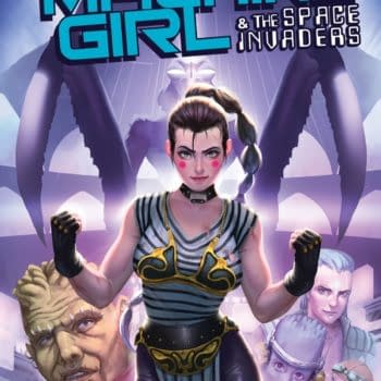 Machine Girl and the Space Invaders cover. Credit: Red 5 Comics.
