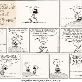 Peanuts Sunday Baseball Strip By Shultz Up For Auction At Heritage